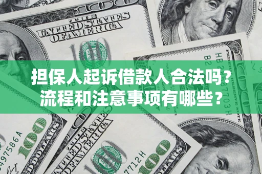 北京担保人起诉借款人合法吗？流程和注意事项有哪些？