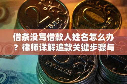 北京借条没写借款人姓名怎么办？律师详解追款关键步骤与证据链构建