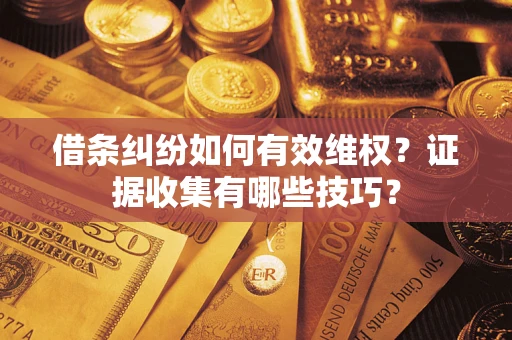 北京借条纠纷如何有效维权？证据收集有哪些技巧？