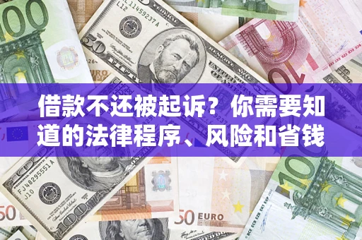 北京借款不还被起诉？你需要知道的法律程序、风险和省钱技巧