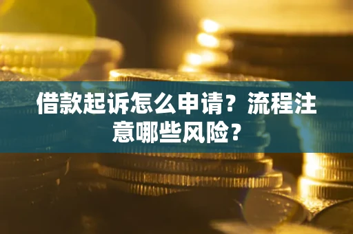 北京借款起诉怎么申请？流程注意哪些风险？