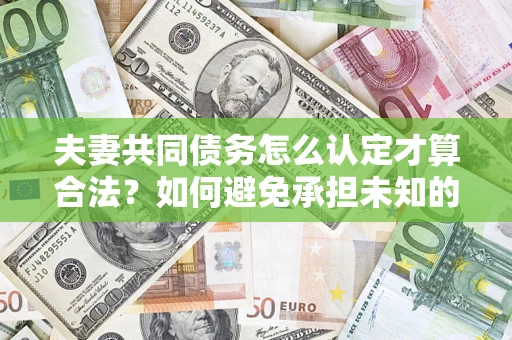 北京夫妻共同债务怎么认定才算合法？如何避免承担未知的债务风险？