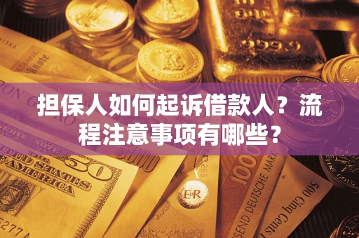 北京担保人如何起诉借款人？流程注意事项有哪些？
